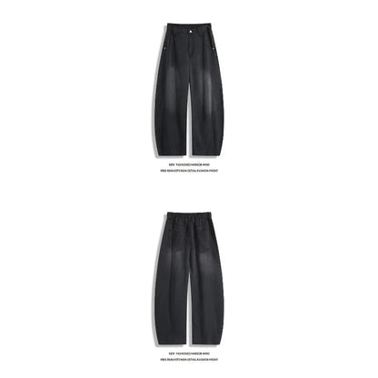 Man Pants Mens Jeans Summer New High Street Fashion Casual Thin Ice Silk Curved Blade Trousers For Men