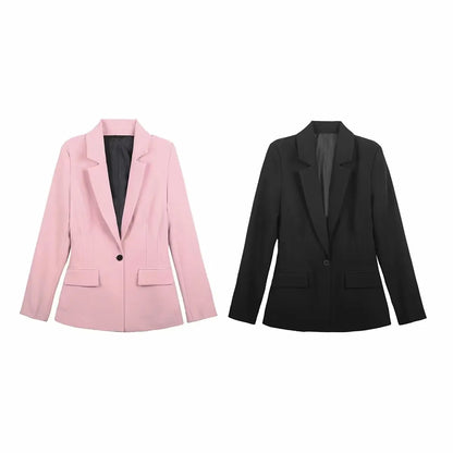 2026 New Office Women's Blazers & Jackets Fashion Slim Elegant Spring Women's Jacket Chic Young Commuter Warm Long Sleeve Blazer