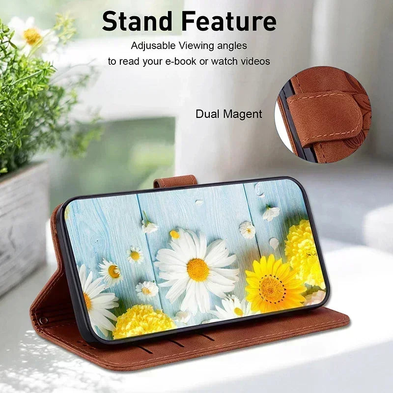 Leather Phone Case For iphone 15 14 13 12 11 Pro Max XS XR 7 6 6 6s Plus SE SE3 se4 2024 Wallet Lanyard Cover