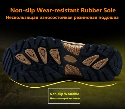 New Winter Men Boots Fur Warm Snow Boots Men Winter Boots Work Shoes Men waterproof Ankle Boots Outdoor Men's Sneakers Footwear
