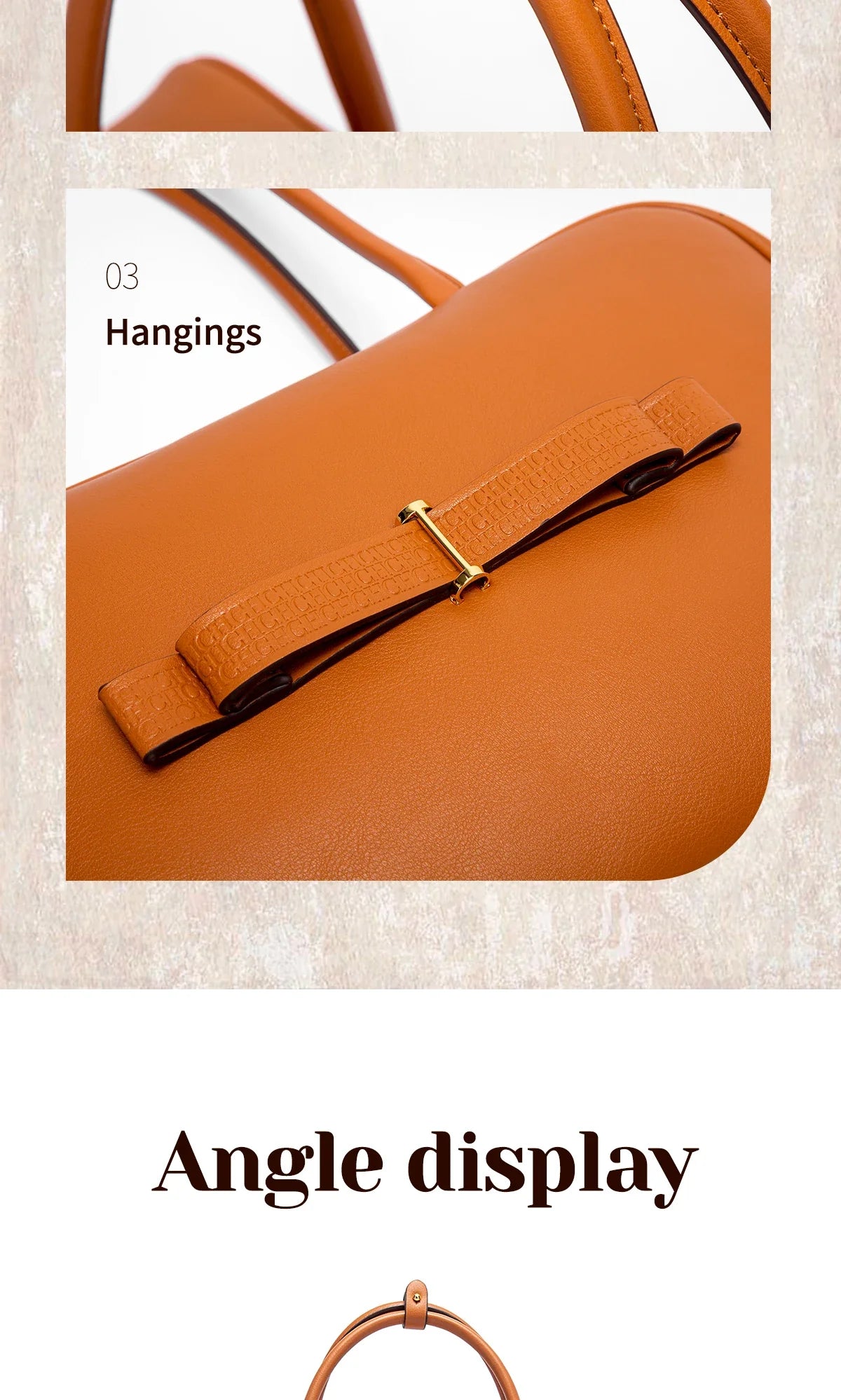 Women's Tote Bag New Simple Brown Stick Bag for Women's Commuting