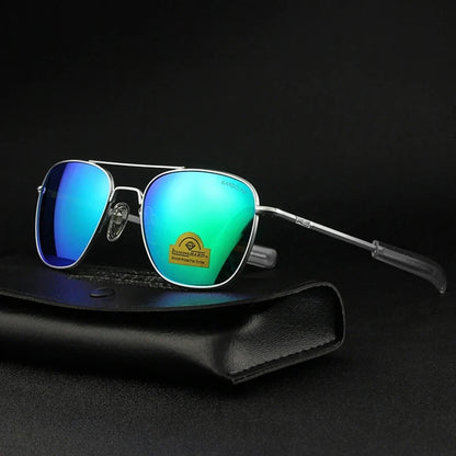 RE Pilot Sunglasses Men Top Quality Brand Designer AGX Tempered Glass Lens AO Sun Glasses Male