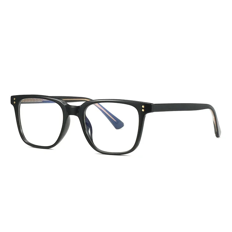 Men's Square Classic Eyeglass Frames Myopia Hyperopia Anti-Blue Light Reading Glasses Customizable Prescription PFD2082
