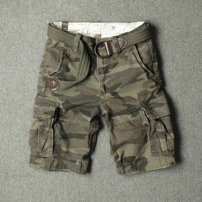 Cargo Short Men 2024 Fashion Brand Designer Summer Hot Luxury Quality Breeches Male Cotton Retro Camouflage Military Camo Shorts