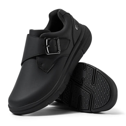 Men's Leather Shoes Wide Shoes for Swollen Feet Men's Diabetic Walking Shoes for Outdoor Business Walking Shoe