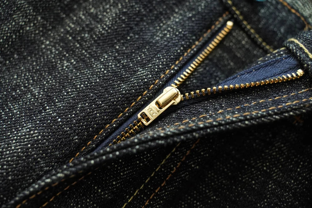 Mens Jeans Sanforized Selvedge Denim Jeans Limited EditionDouble-sided Dyeing 66 Fit 20 Oz