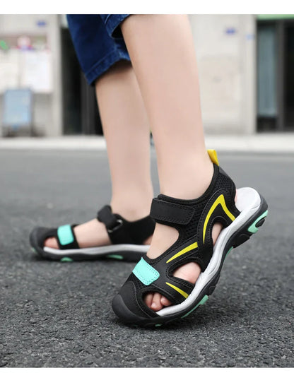 2025 Summer Boys Sandals Kids Shoes Fashion Flats Toddler Baby Girls Sandals Non-slip Casual Beach Children Outdoor Shoes