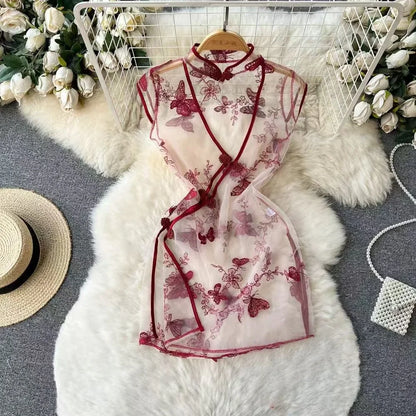 Woman Plus Size Sexy V-Neck Strap Dress Lace Trim Slim Short Dress Women Fashion Comfortable Dress Party Hotsweet