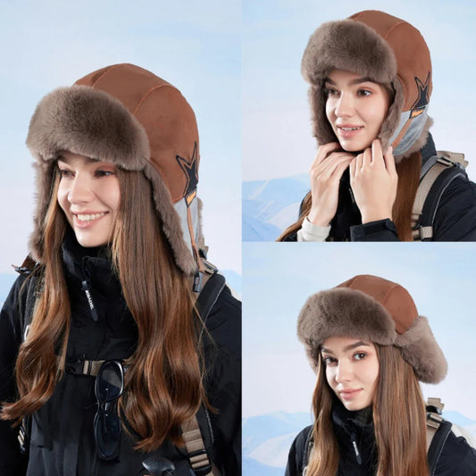Russian Hat Men Women New Thick Warm Autumn Winter Fur Hat Male Female Windproof Snow Ski Trapper Earflap Cap Bomber Hat