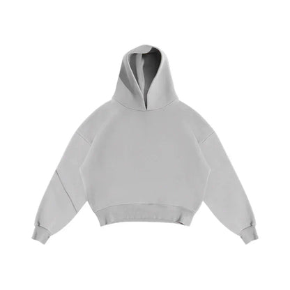 Men Cotton Vintage Tracksuit 2pcs Set Hoodies Straight Pants Casual Loose Hip Hop Sports Hooded Pullover Trousers Y2k Streetwear