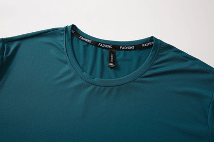 89% Nylon Quick Dry Sport T Shirt Men'S 2025 Short Sleeves Summer Casual OverSize 6XL 7XL 8XL Top Tees GYM Tshirt Clothes