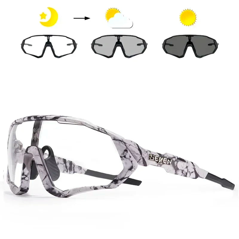 New Style Sunglasses Photochromic Sport Cycling Glasses Bicycle Eyewear Mountain Bike Cycl Goggles UV400 MTB Road for Men