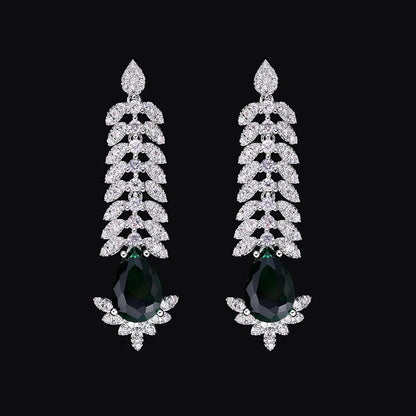 2024 New 4-piece Bridal Cubic Zirconia Full Set Women's Party Jewelry Set, Deluxe Dubai Nigeria Crystal Wedding Jewelry Set