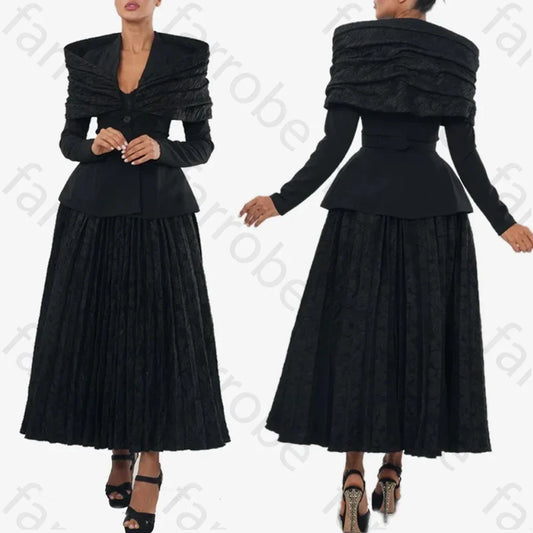 Customized Elegant Pleated Maxi Dress A-Line Evening Dresses Occasion Formal Exquisite High Quality Prom Party Gowns for Women