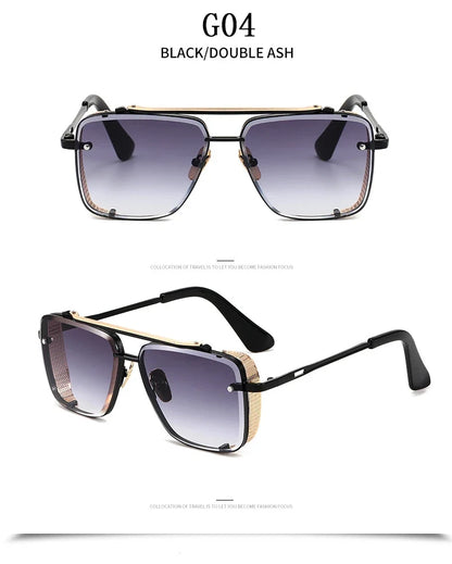 Square Punk Sunglasses For Men Vintage Steampunk Sunglasses Women Trendy Retro Luxe Fashion Glasses Gafas De Sol Hombre Oculos