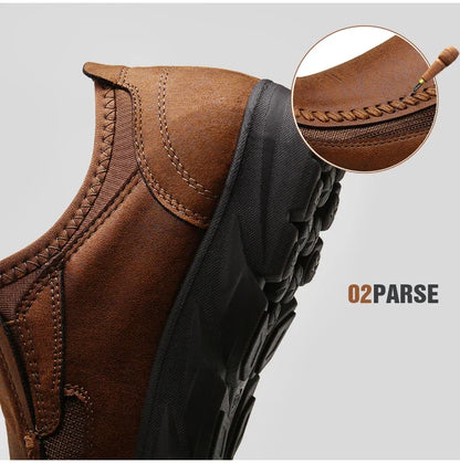 Men Casual Shoes Breathable Loafers Sneakers Fashion Comfortable Flat Handmade Retro Leisure Loafers Shoes Men Shoes