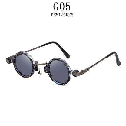 Round Steampunk Sunglasses For Men Retro Fashion Punk Sunglasses Women Trendy Vintage Glasses Dropshipping Gafas De Sol Hombre