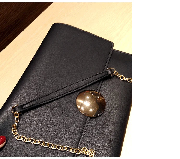 Brand Design Women Clutch Bag Elegant Ladies Shoulder Bag Female Handbag PU Leather Chains Envelope Shoulder Bag Clutches bolsa
