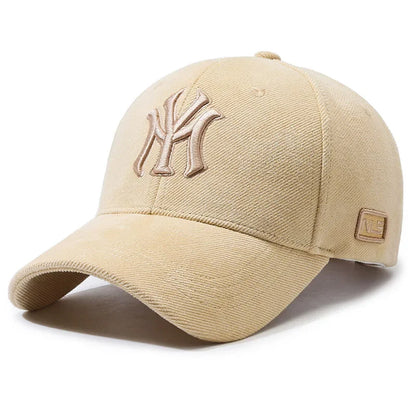 Fashion Embroidered Letters Baseball Cap for Men Women, Adjustable Unisex Couple Matching Sun Hat, Trendy Casual Duck Bill Cap