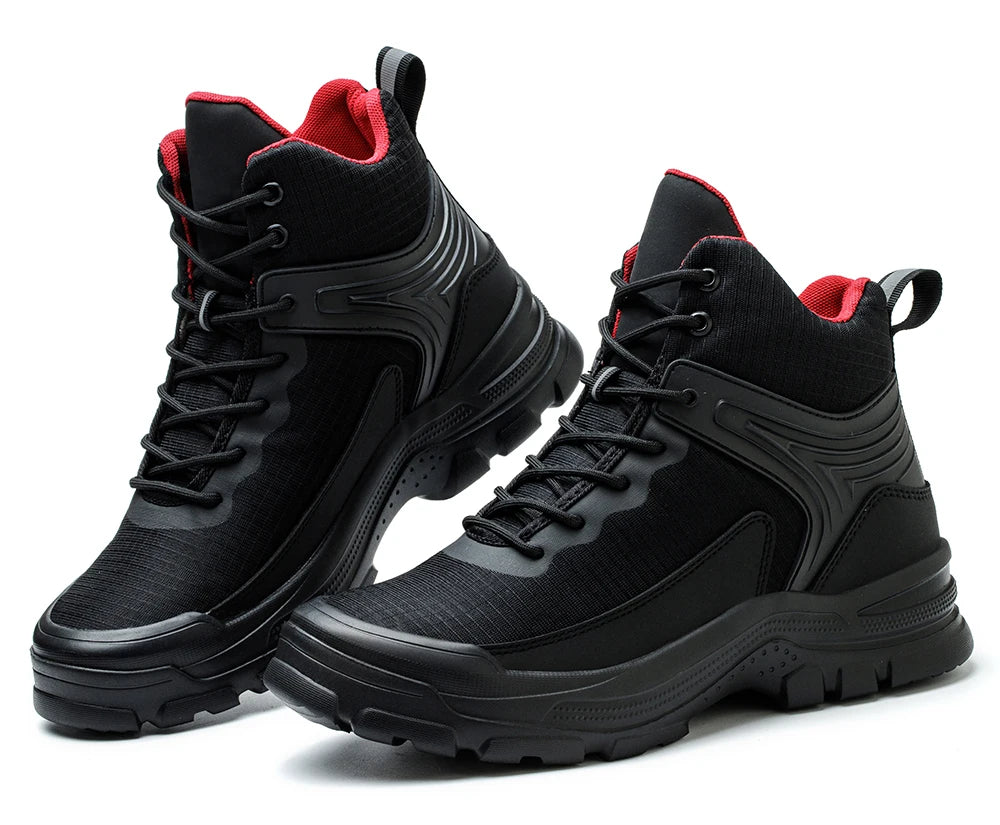 New 2026 Fashion Men Work Safety Boots Anti-smashing Industrial Work Shoes Sneakers Anti-sand Boot Outdoor Ankle Male Footwear