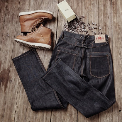 Read Description! Raw Indigo Selvage Unwashed Denim Pants Unsanforized  Jean 16.5oz 3 Choices For Fitting