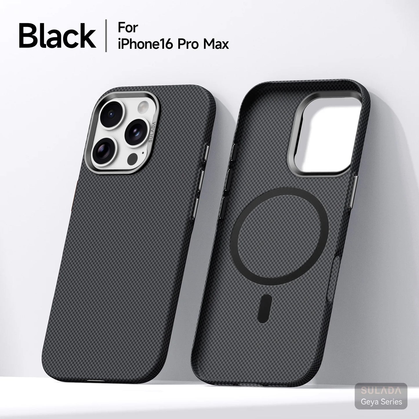 Kevlar Pattern Texture Wireless Charging Case For IPhone 18 Pro Max 17 16 360° Rotate Bracket Bare-metal Feel Drop-Proof Cover