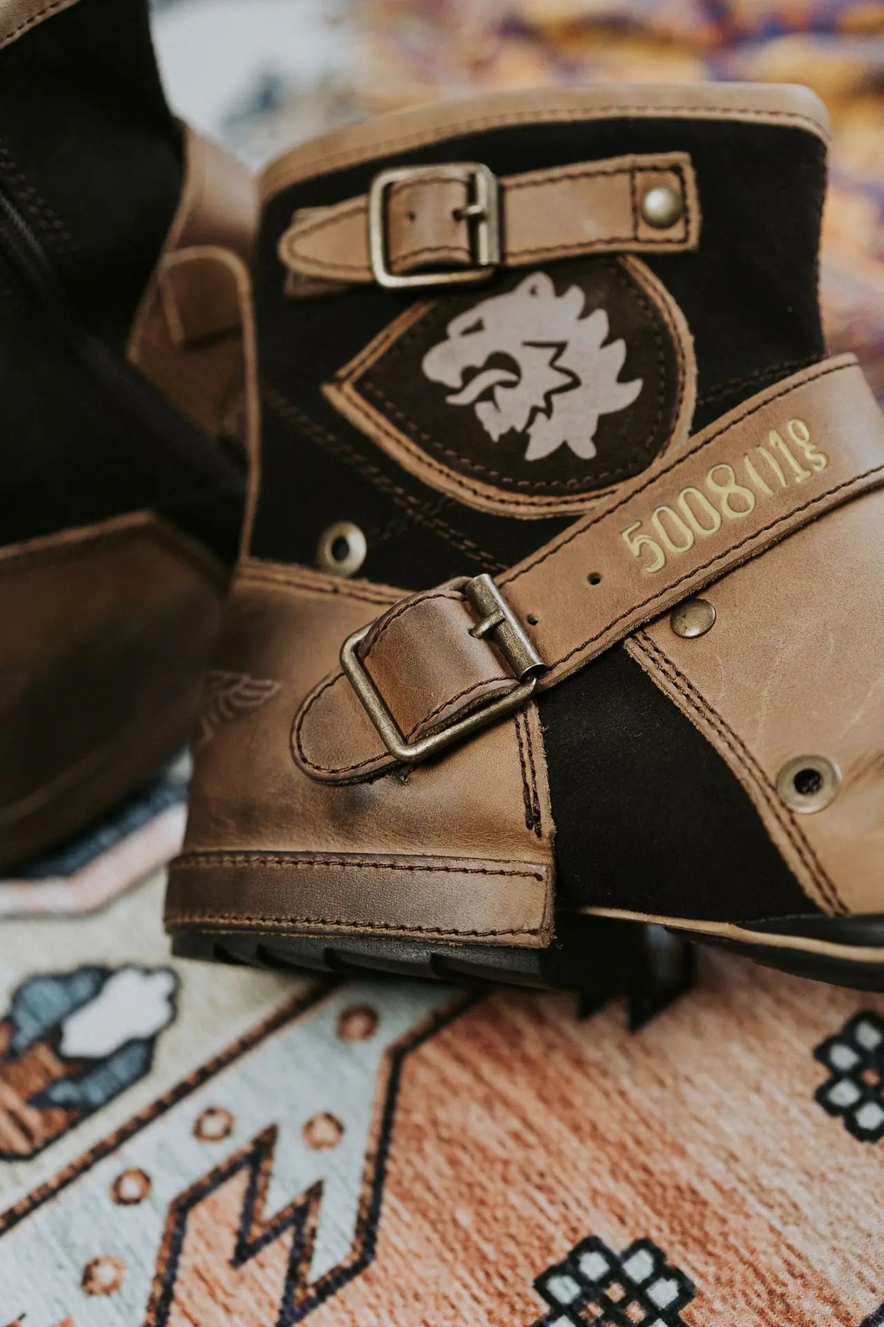 New Round Toe European and American Retro Men's Leather Boots Men's Shoes Men's Boots Plus Size 2023