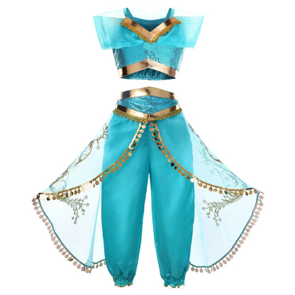 Girls Princess Dress Kids Disney Elsa Anna Snow White Aurora Sofia Rapunzel Cinderella Halloween Costume Children Birthday Party