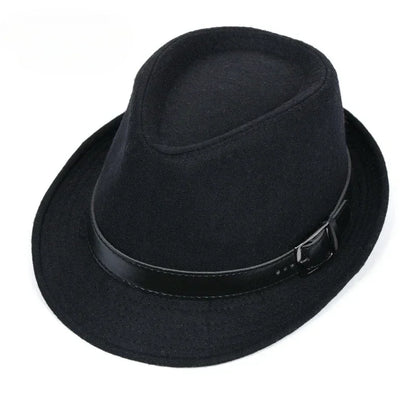 Winter Solid Fedoras For Men Top Jazz Hat Adult Bowler Hats Classic Version Chapeau Hats