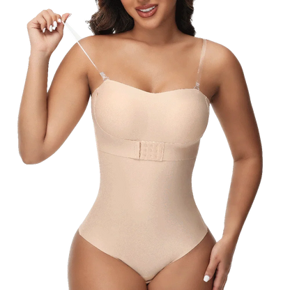 Strapless Thong Bodysuits 4XL Women Belly Control Full Body Shaper Push Up Breast Underwear Plus Size Women's Clothing
