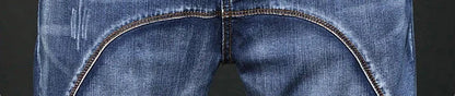 Male Cowboy Pants Straight Trousers with Pockets Blue Jeans for Men Retro Baggy Buggy Autumn Clothing Washed Original Winter Xs