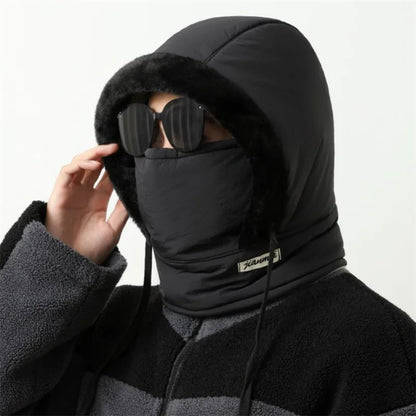 Winter Warm Hat for Men and Women, Autumn and Winter Cycling Ear Protection with Thick Velvet for Cold Protection
