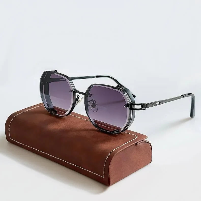 Steampunk Sunglasses For Men Punk Retro Sunglasses Women Trendy Vintage Fashion GlassesLuxe Gafas De Sol Hombre Zonnebril Heren