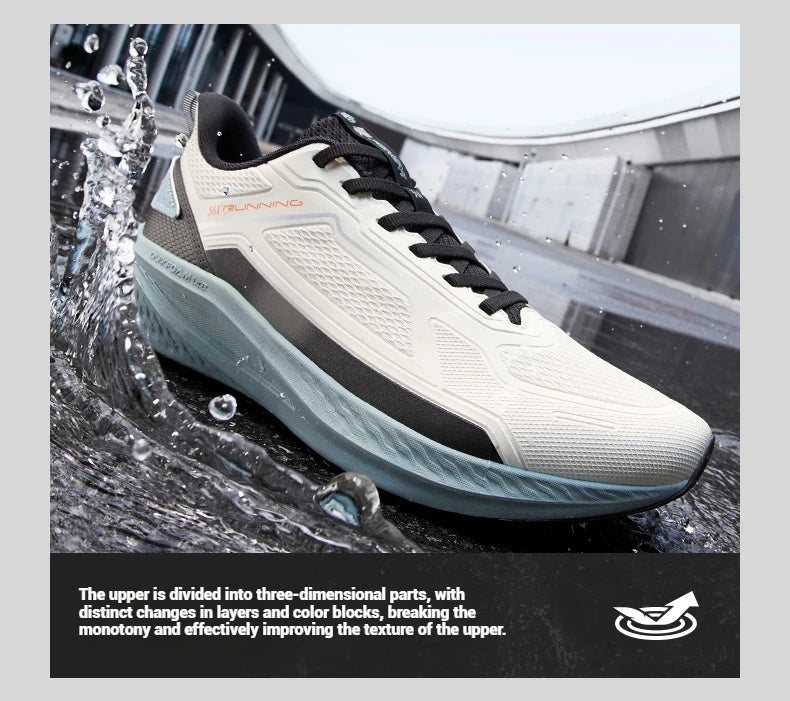 Rainblock Men Running Shoes Water Repellent Anti-Slip Grippy Cushioning Airy Male Sneakers 672532231