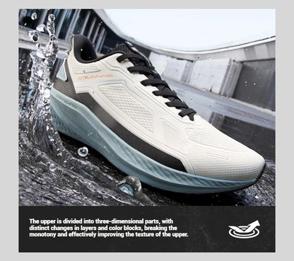 Rainblock Men Running Shoes Water Repellent Anti-Slip Grippy Cushioning Airy Male Sneakers 672532231