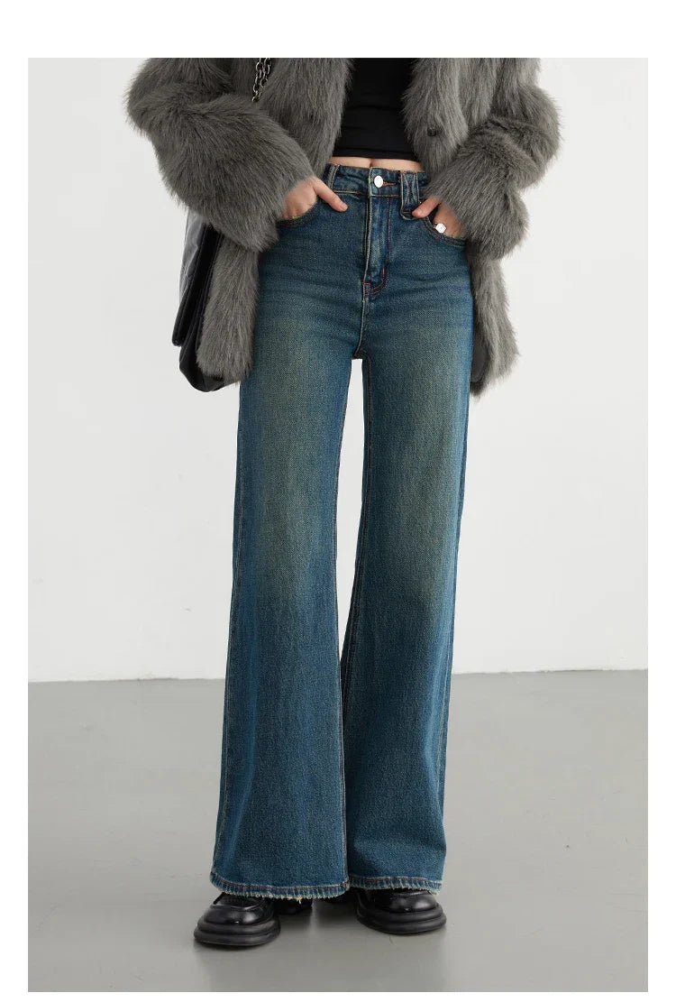 Women Jeans New High Waist Flare Denim Pants Micro Elastic Woman Trousers Horseshoe Pant Female Autumn Winter 2023