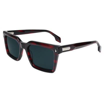 Designer Retro Rivet Tortoise Acetate Rectangle Sunglasses UV400 Non-Polarized Unisex Eyewear