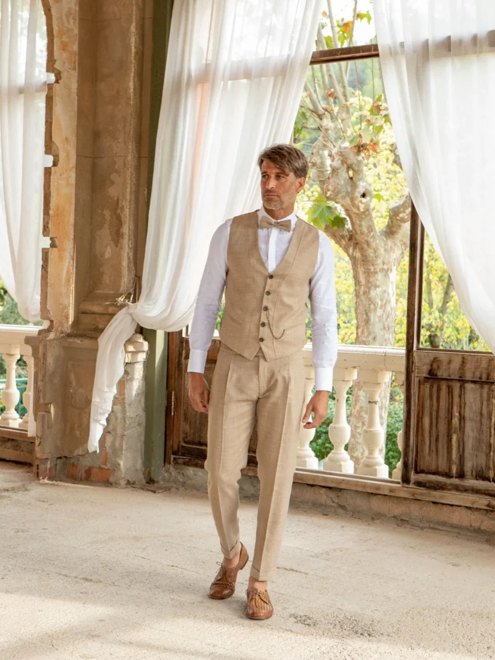 Wedding Linen Suit 3 Pieces For Men S-6XL Men's Handsome Formal Shawl Lapel Tuxedo Birthday Party Wear Elegant Summer Suit Set