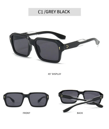 Square Sunglass Men Fashion Sunglasses Women 2025 Trendy Vintage Fashion Glasses Retro Gafas De Sol Hombre Lunette Soleil Femme