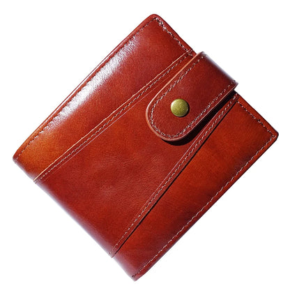 Men's Wallet Rfid Vintage Genuine Leather Wallets for Men Credit Card Holder Purse Money Bag Wallet Man