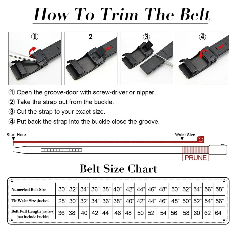 Men Belts Automatic Buckle Belt Famous Brand Business Belt Men Top Quality PU Luxury Leather For Men Leather Strap Casual For Me