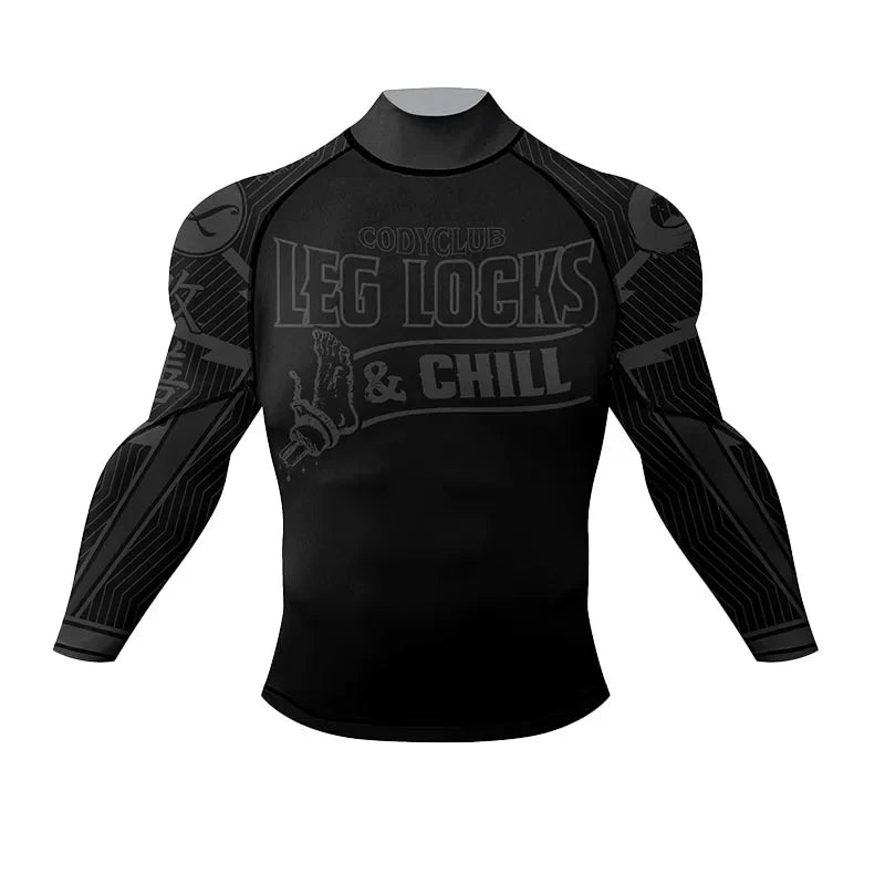 Cody Lundin Wrestling Compression T Shirt Men Full Subliamtion Brazilian Jiu-Jitsu MMA Shor Sleeve Rashguard With Anti Rubber