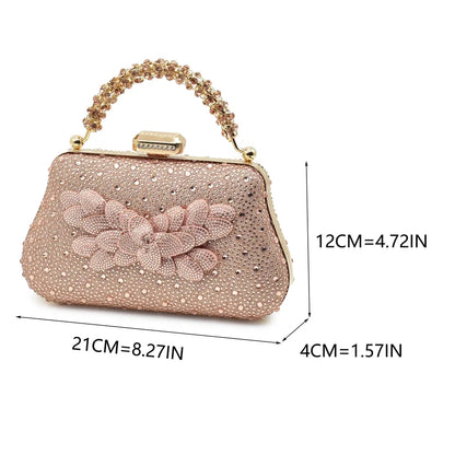 New Fashion Shoe and Bag Set for Party in Women Italian Luxury Bag and Shoes Set From Italy Full Diamonds Bride Shoes Designer