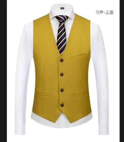 Royal Blue Vest Waistcoat Men's Brand New Slim-Fit V Neck Dress Vests Mens Formal Business Wedding Tuxedo Chaleco Hombre 6xl