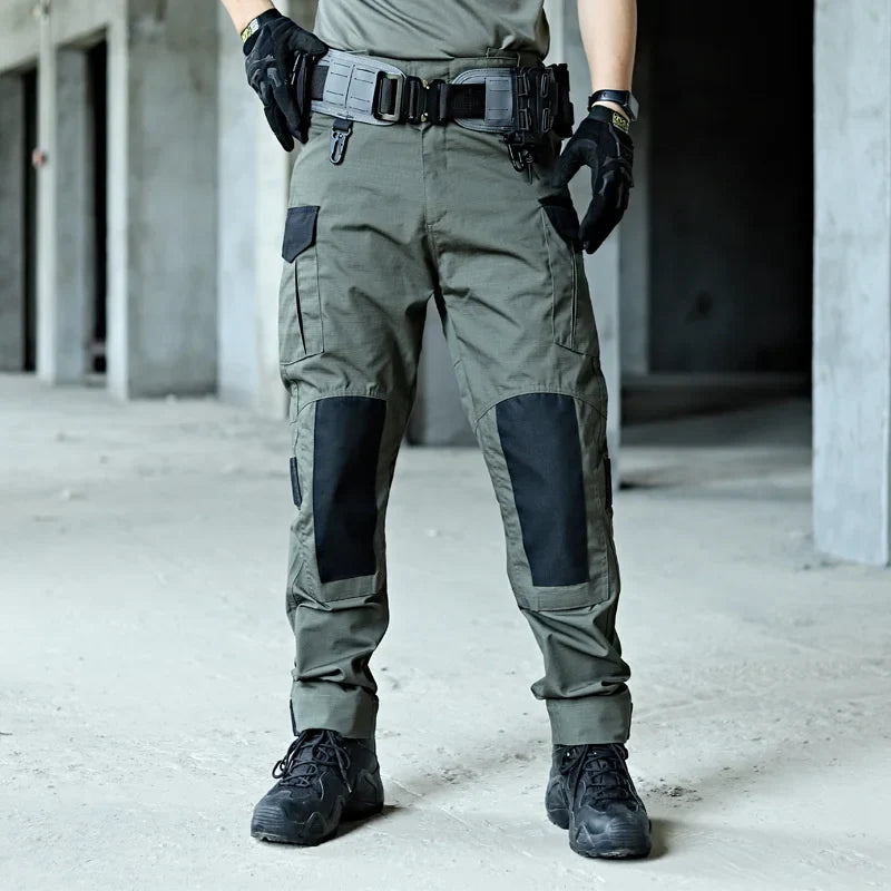 Cargo Pants Men Tactical Trousers Casual Multi Pockets Waterproof Pant Wear-Resistant Casual Trousers Outdoor Hiking Work Man