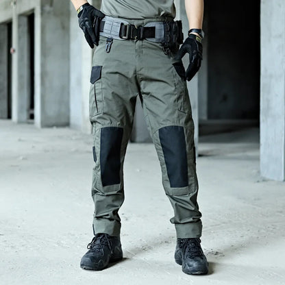 Cargo Pants Men Tactical Trousers Casual Multi Pockets Waterproof Pant Wear-Resistant Casual Trousers Outdoor Hiking Work Man
