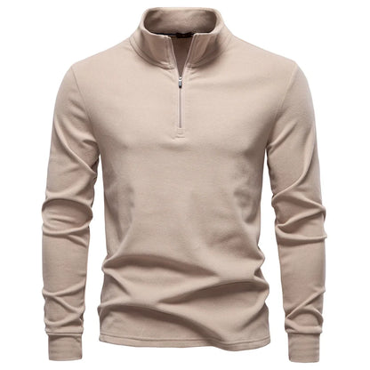 Men Solid Color Soft Shell Zipper Jacket Long Sleeve Pullover Breathable Warm Casual Streetwear
