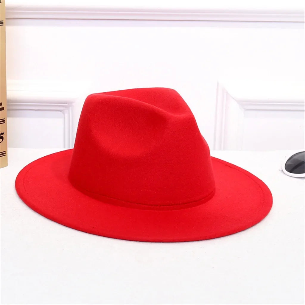 Women Fedora Hat Autumn Winter Luxury Men Top Hats Trendy Formal Wedding Decorate Black Green Panama Cap New Sombreros De Mujer