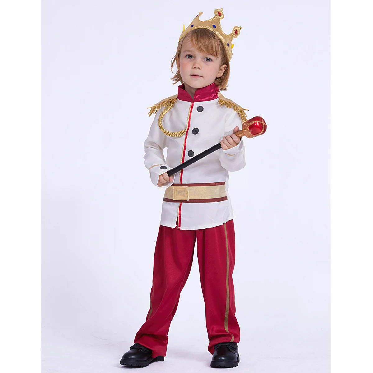 Kids Boys Prince Costume Children Carnival Cosplay Dress Up Prince Charming Costumes Child Halloween Royalty Roleplay Clothes
