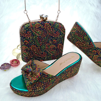 New Arrival Italian Ladies Shoes and Bags Designer Shoes Women Luxury Shoes and Bag for Party In Women